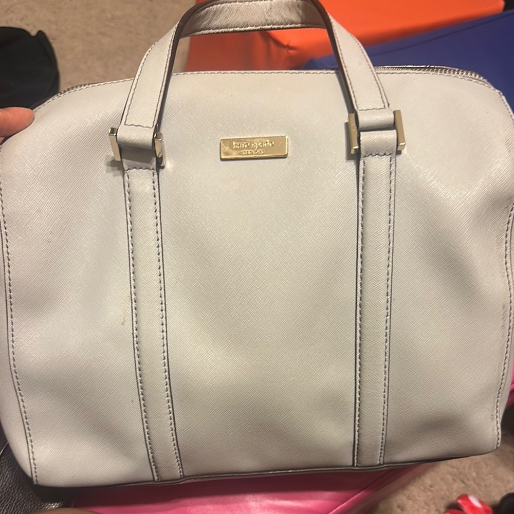Kate Spade light grey Satchel Classic Dome Design